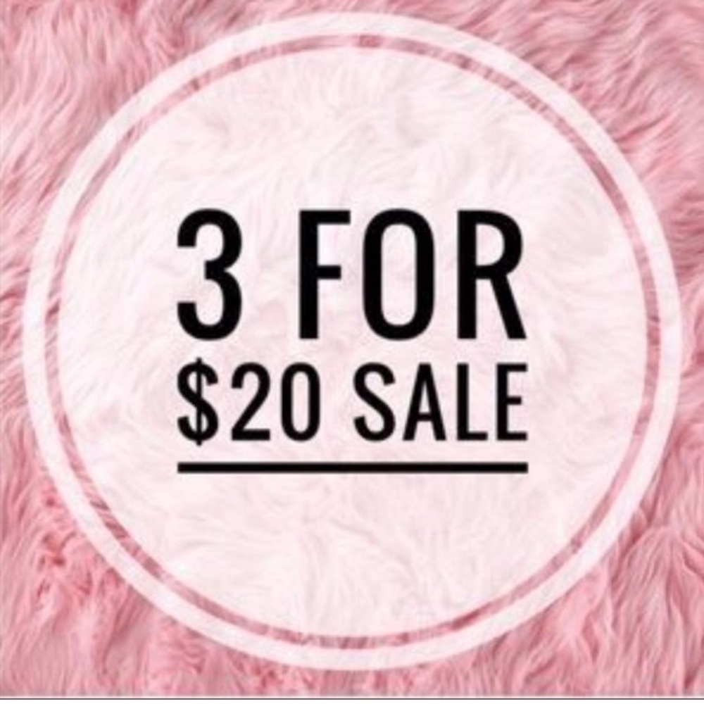Bundle 3 items marked with 🌸 and 3/$20